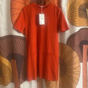 NWT ZARA suede dress